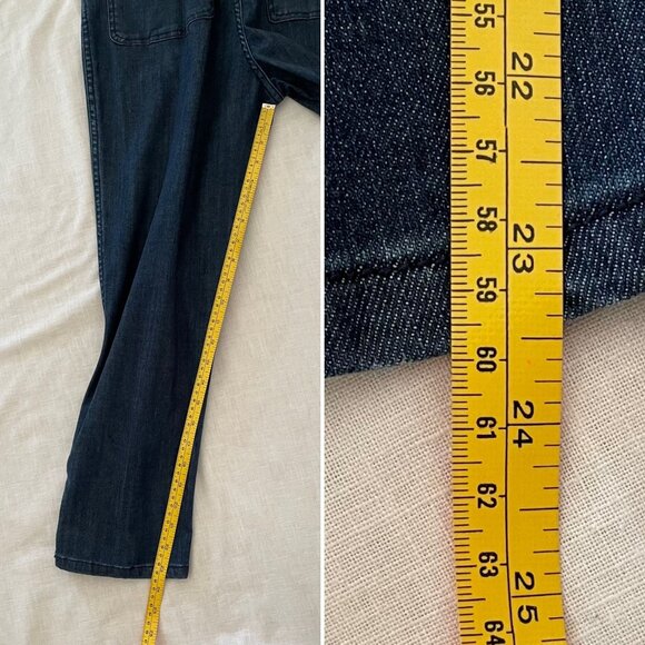 Cynthia Rowley Womens Denim Jumpsuit Size Small Dark Wash Western Denim on Denim - Picture 5 of 11